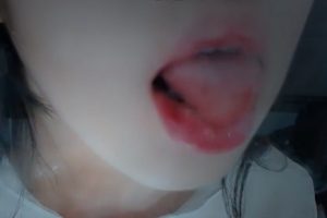 绮夏：弹舌亲吻 性感舌头舔屏（22.10.21~9）